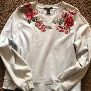 Embroidered Crew Neck